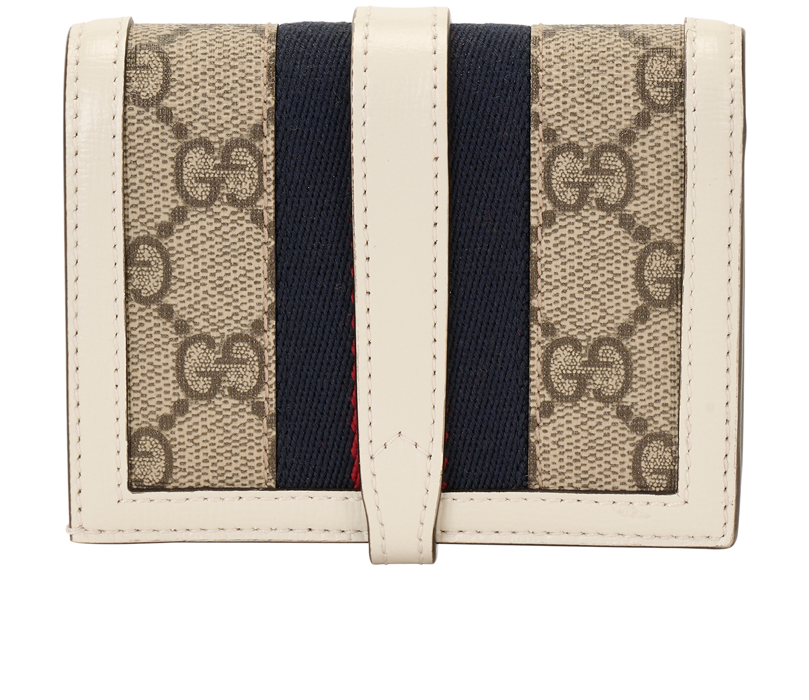 Gucci Jackie 1961 Card Case, &pound;250, Accessories, Beige/White, Canvas, Back view